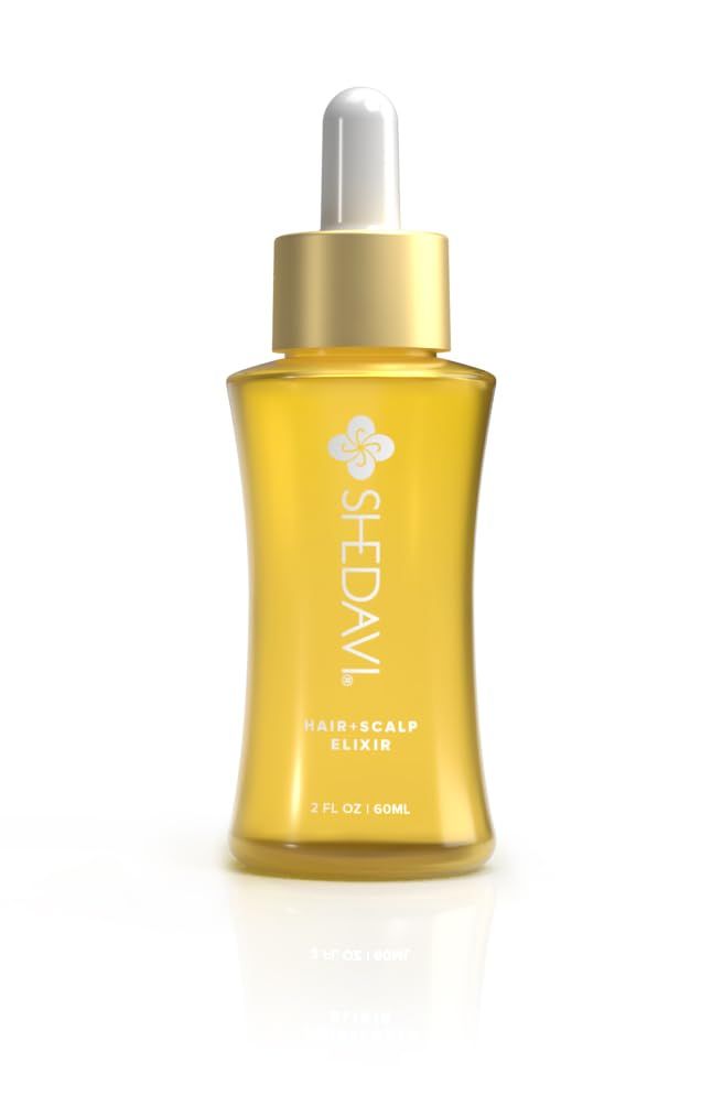 Shedavi Iconic Vegan Hair Serum with Botanicals - Growth Treatment for Women Men&#39;s Dry, Damaged Hair and Scalp with Argan, Coconut, Castor, and Tea Tree Oils