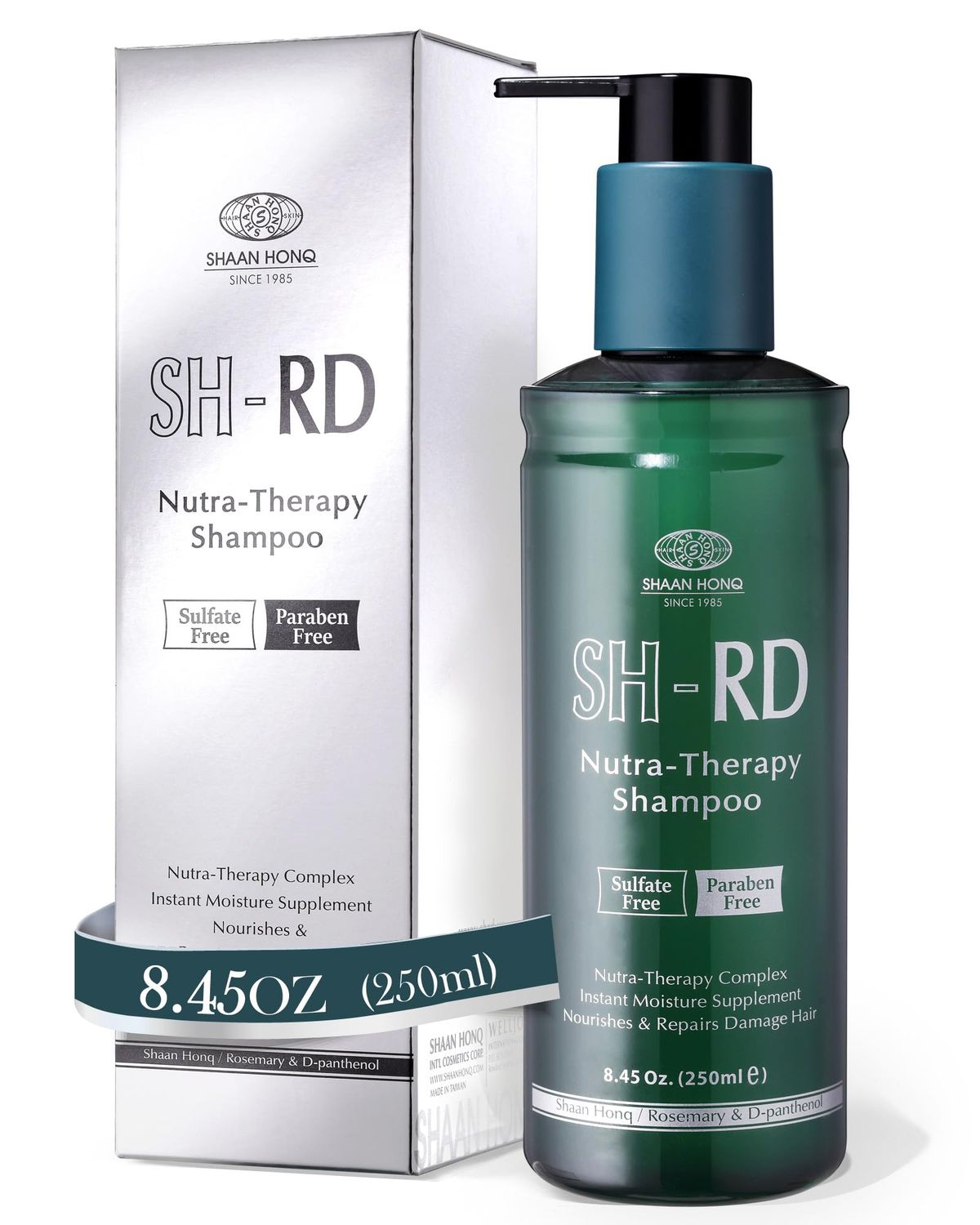 SH-RD Nutra-Therapy Shampoo for Dry, Damaged, Color-Treated, Frizzy Bleached Hair Repair Treatment with Proteins for Split Ends Moisture Sulfate-Free - 8.45oz250ml