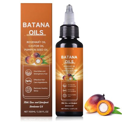 Batana Oil for Hair Growth, 4-in-1 Liquid Batana Oil, with Rosemary, Castor, Pumpkin Seed Oil, Nourishes, Organic Hair Oil for All Hair Types (1PC)