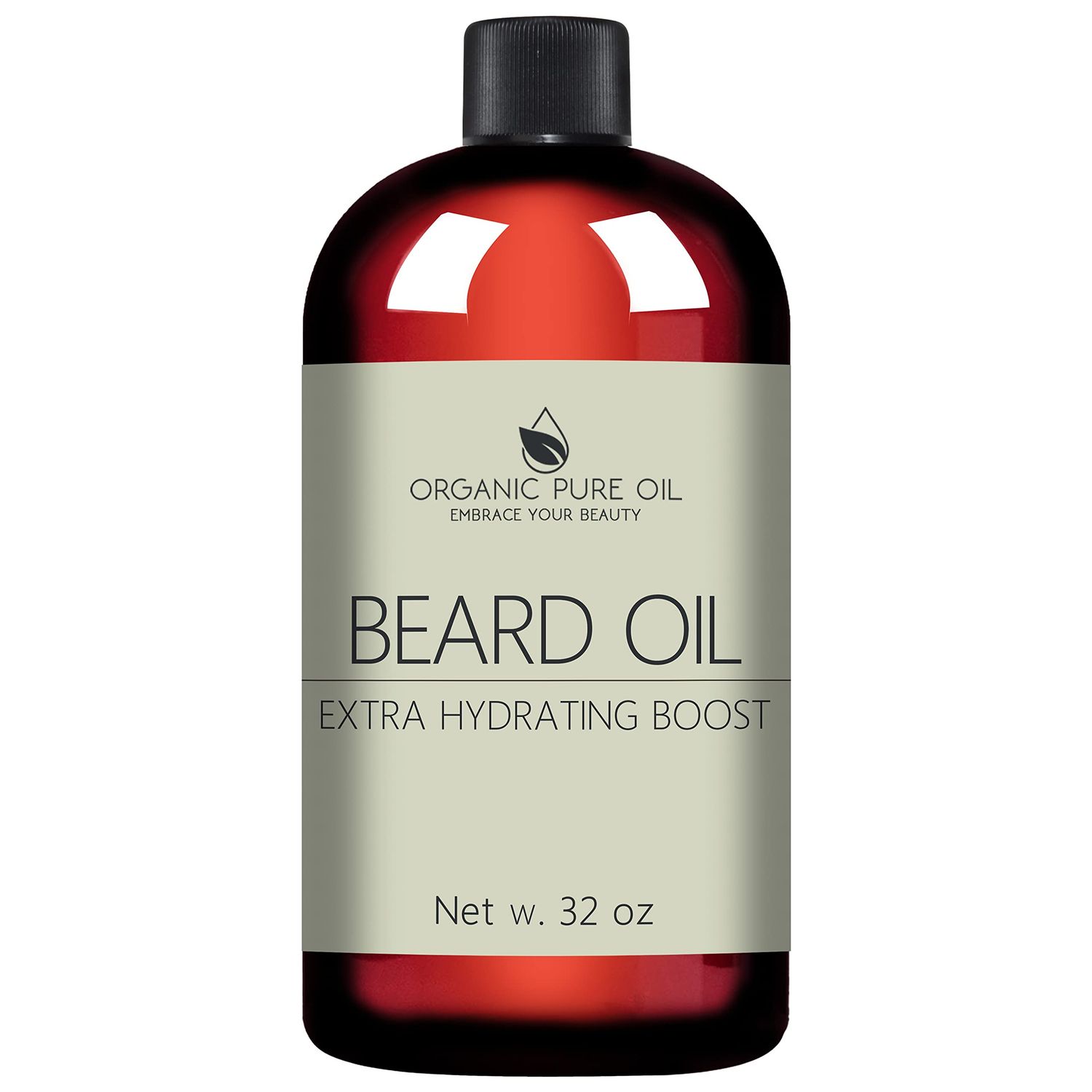 Sandalwood Beard Oil - Natural, Non-GMO, Facial Hair Hydrating Conditioning Oil Blend - 32 oz - Bulk Sized, Promoting Growth and Silky Smooth Hair - Jojoba, Argan More!