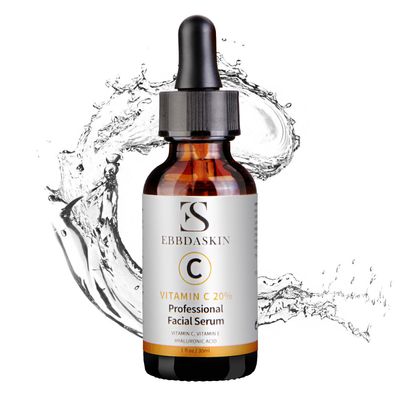 Vitamin C Serum for Face, ES EBBDASKIN Premium Face Serum Anti Aging Facial Skin Care Serum with Hyaluronic Acid and Vitamin E for Women Skin Smoothing Renewing Dark Spot Removing(30ml)