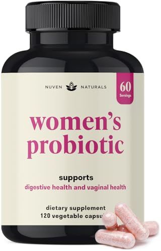 3-in-1 Womens Probiotic - 60 Servings - 12 Unique Strains, Prebiotics, D-Mannose, Cranberry for Digestive Health, Vaginal Health Immune Support - Prebiotics and Probiotics for Women pH Balance