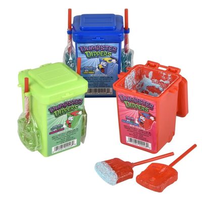 Dumpster Dippers - Pack of 3 - Pops and Sour Powder - Fun Treat for Candy Lovers of All Ages - Smiling Sweets - Easy and Perfect to Share - Try it Out Today