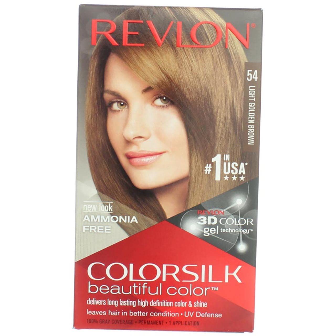 Revlon ColorSilk Hair Color 54 Light Golden Brown 1 Each (Pack of 6)