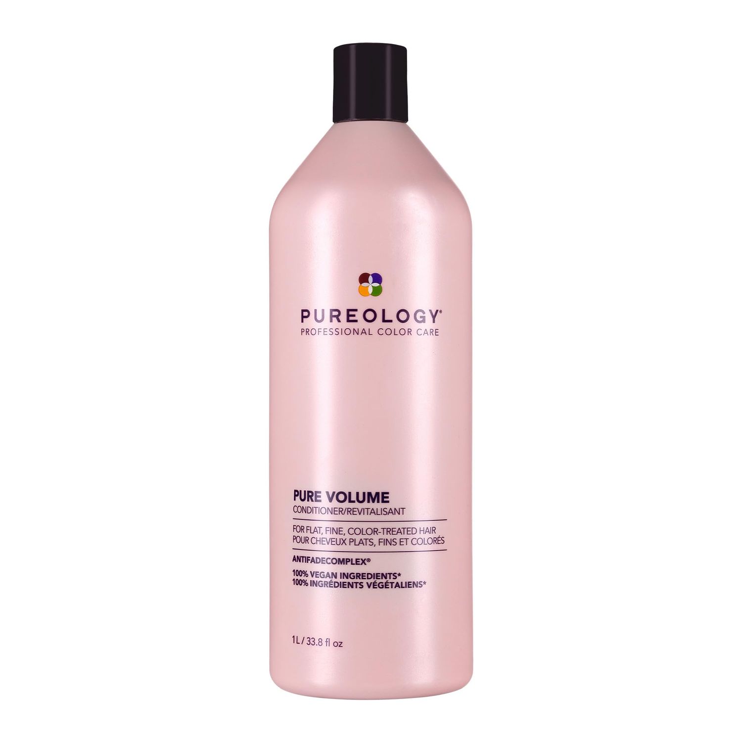 Pureology Pure Volume Conditioner For Flat, Fine, Color-Treated Hair Restores Volume Movement Sulfate-Free Vegan Updated Packaging 33.8 Fl. Oz.