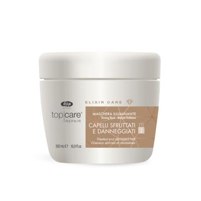 Lisap Hair Mask Top Care Repair Elixir Hair Care, Hydrating Deep Conditioning Hair Mask for Damaged Hair or Color Treated Hair, Shea Butter Argan Oil, Paraben, Colorant Sulfate Free, 16.91 fl oz