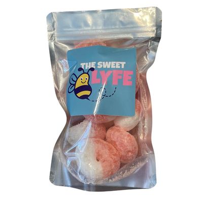 The Sweet Lyfe Freeze Dried Watermelon Rings Candy - Made with Albanese Watermelon Rings Irresistibly Delicious Watermelon Candy for a Sweet and Crispy Treat