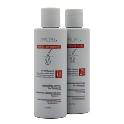 LifeCell Hair Restoration System - Anti-DHT Shampoo Conditioner for Thicker, Fuller Hair - Strengthens Revitalizes - Supports Scalp Health Hair Growth