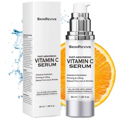 SkinRevive Vitamin C Serum for Women over 70, Vitamin C Serum for Mature Skin Face Hydrates, Firms, Lifts, Targets Age Marks, Wrinkles and Smoothes Skin Texture 1.69 fl oz