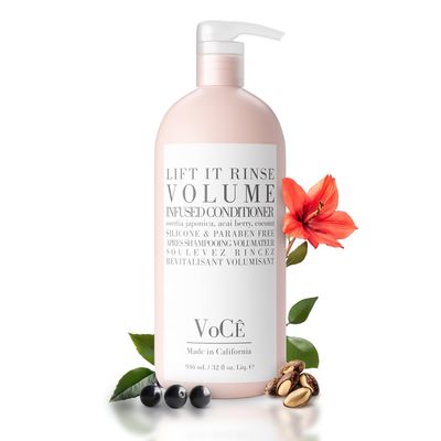 VoC Natural Volume Conditioner for Fine to Medium Hair Anti-Frizz, Shine Enhancing, Non-Toxic, Cruelty-Free, Vegan with Olive Fruit Oil, Swertia Japonica, Acai Berry, and Coconut (32 oz 946 ml)