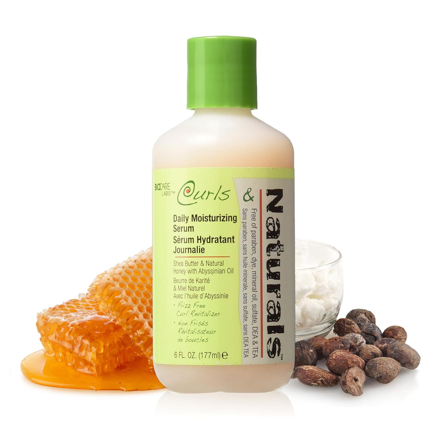 Curls Naturals Daily Moisturizing Serum with Shea Butter for Soft, Shiny, and Frizz-Free Hair