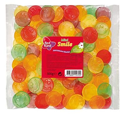 Red Band Mini Smile, Fruchtgummi, Beutel, 500g
