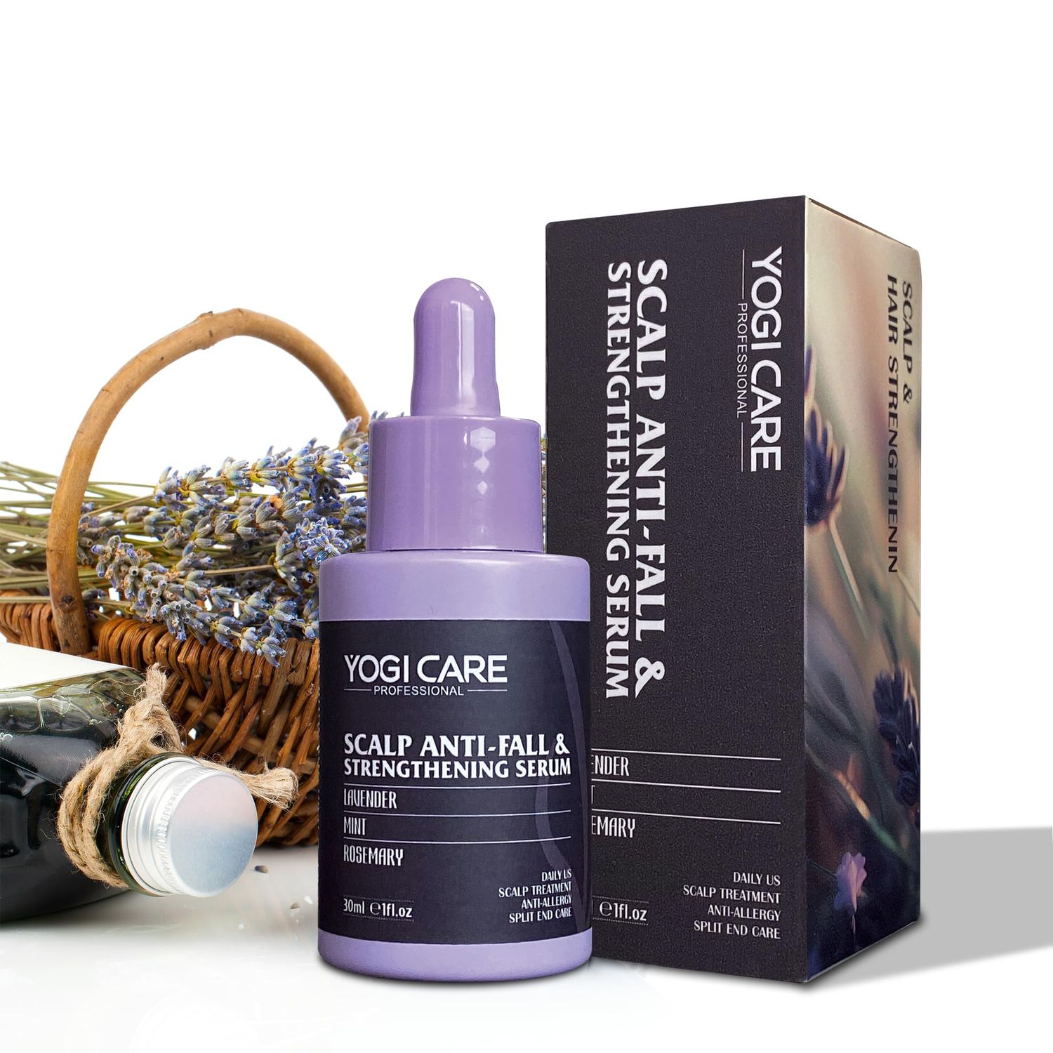 YogiCare Scalp Anti-Fall Strengthening Lavender Serum for Hair Growth - 1 fl oz