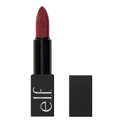e.l.f. O Face Satin Lipstick, Richly Pigmented, Nourishing Long-Lasting Creamy Lipstick, Infused With Jojoba, Vegan Cruelty-Free, Shameless