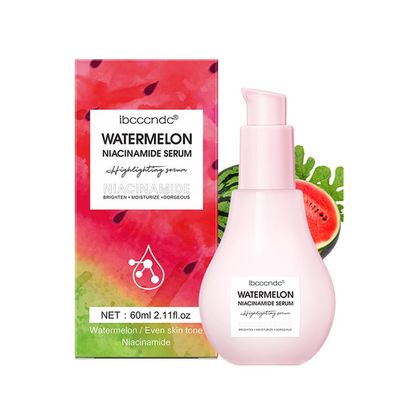 Watermelon Niacinamide Moisturize Serum, Highlighting Serum, Hydrating with Hyaluronic Acid, Glycerin and Vitamin E, Lightweight Facial Serum Priming Liquid Highlighter
