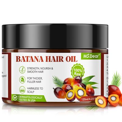 Batana Oil Honduras Pure Dr. Sebi: Natural Hair Growth Oils with Batana Oil, Castor Oil, Rosemary Oil, Rice Water, and Biotin - Nurturing Scalp and Effective Hair Thickening for Women and Men 4.2 OZ