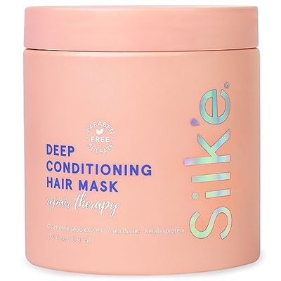 Sleek&#39;e Silk&#39;e Repair Therapy Deep Conditioning Hair Mask - Treatment to Deeply Nourish Hair, Repair Split Ends Hair Breakage - Vegan, Silicone, Paraben Sulfate-Free (530ml)
