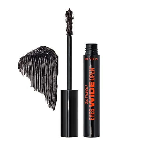 Revlon So Fierce Eyes Wide Open Mascara with Push-up Brush, For Volumizing High Lifting Eyelashes, Smudge-proof, Flake Resistant, 102 Black, 0.24 fl oz