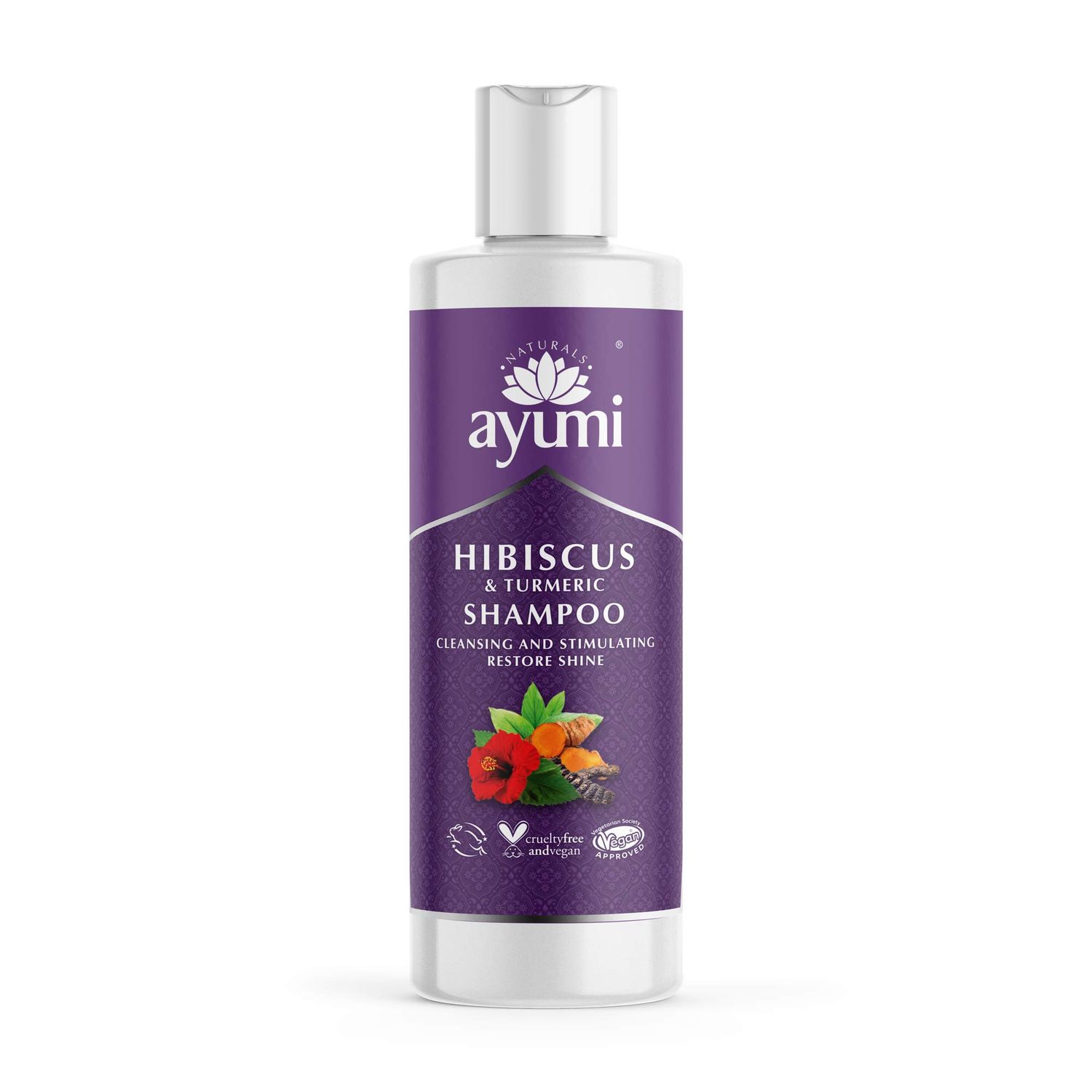 Ayumi Volumizing and Shine Shampoo Award Winning Hibiscus Turmeric Volumizing Shampoo for Dry Hair Strengthens, Repairs Nourishes Damaged Hair with Vitamin Pro B5 Vegan Friendly 8.3 Fl Oz