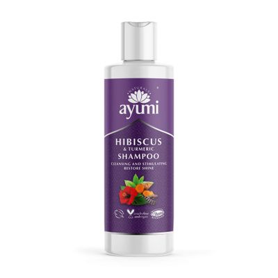 Ayumi Volumizing and Shine Shampoo Award Winning Hibiscus Turmeric Volumizing Shampoo for Dry Hair Strengthens, Repairs Nourishes Damaged Hair with Vitamin Pro B5 Vegan Friendly 8.3 Fl Oz