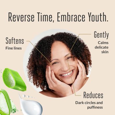 acorn oak Eye Cream - Under Eye Cream for Dark Circles and Puffiness, Anti-Aging Skin Care with Aloe, Niacinamide, Hyaluronic Acid to Firm Skin and Reduce Wrinkles, Soothing Face Cream (1 fl oz)