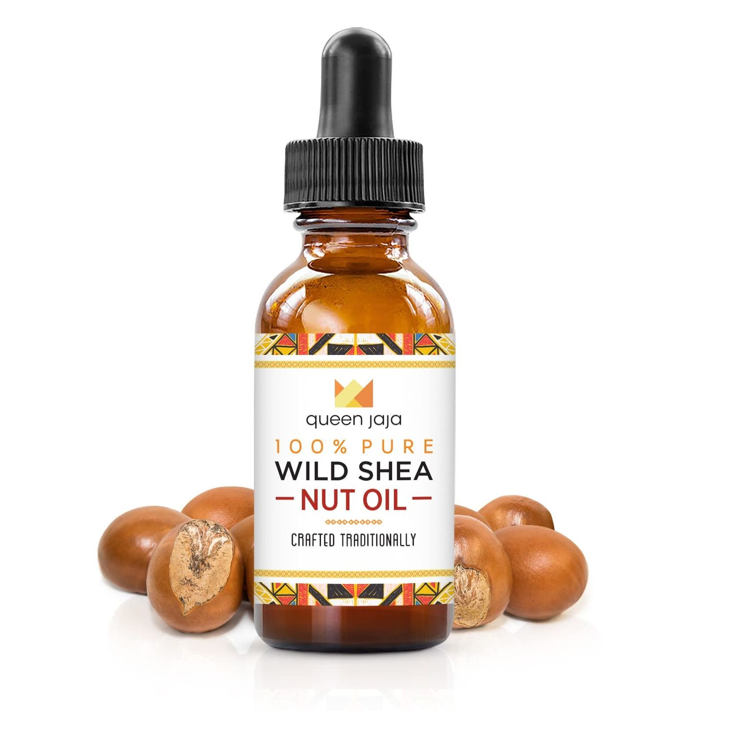 Queen Jaja Wild Shea Nut Oil Traditional West African Blend 100 Pure Nourishing Moisturizer Healthy Hair, Body and Face Care Crafted in Small Batches (2 oz)