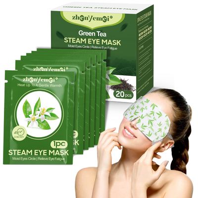 ZHENYEMEI 20 Pack Self Heating Eye Mask,6A Silk Cotton Material Steam Eye Mask, Self Heated Warm Compress For Fast Relief Of Dry Eyes, No Microwave Needed, Eye Treatment Products For Dry Eye Relief
