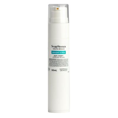 Soapstones Bright Eyes Moisturizing Eye Cream for Dark Circles Spot Defense - Shea Butter, Avocado Oil, Sweet Almond Oil Under Eye Cream for Aging Lines, Scars, and Discoloration