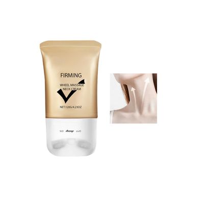 Firming Neck Cream,Massage Roller on Neck Creams,Hyaluronic Acid Cream,Neck Firming Serum,Tighten and Lift Wrinkles Crepey Skin