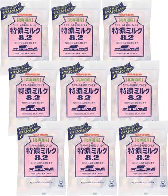Mikakuto Tokuno Milk 8.2 Candy 3.7oz (Pack of 9)