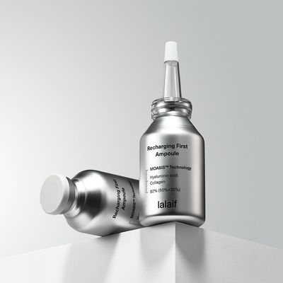 Lalaif Recharging First Ampoule l 3-Nano Slow Aging Ampoule for Face with Hyaluronic acid, Collagen, Niacinamide l Hydrating Soothing Wrinkle-Care Korean Skin Care (30ml 1.01 fl.oz)