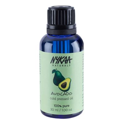 Nykaa Naturals 100 Percent Pure Cold Pressed, Avocado, 1.01 oz - Hair Oil for Growth and Dandruff - Prevents Acne - Face Oil for Dry, Sensitive Skin
