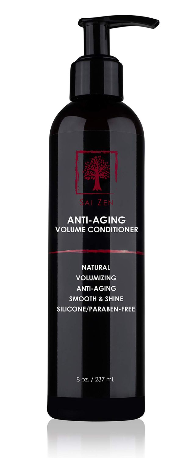 Sai Zen Anti-Aging Volume Conditioner Anti-Thinning and Volumizing Formula Made in USA Sulfate and Paraben Free All Hair Types, 8 oz.