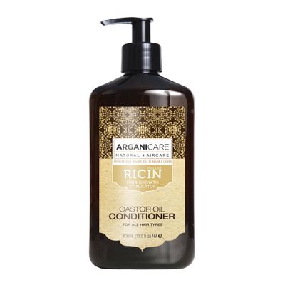 Arganicare Castor Range RECONSTRUCTIVE CONDITIONER Castor Promotes Growth Stimulates Growth Ultra-Nourishing High Hydration All hair types 13.53 fl oz