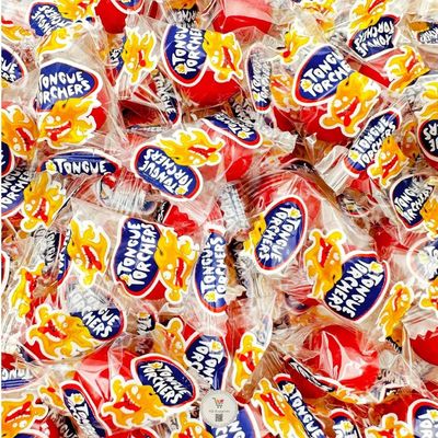 KD Supplies Tongue Torchers - (1 Pound) Hot Cinnamon Flavored Hard Candy Balls, Individually Wrapped Bulk Pack