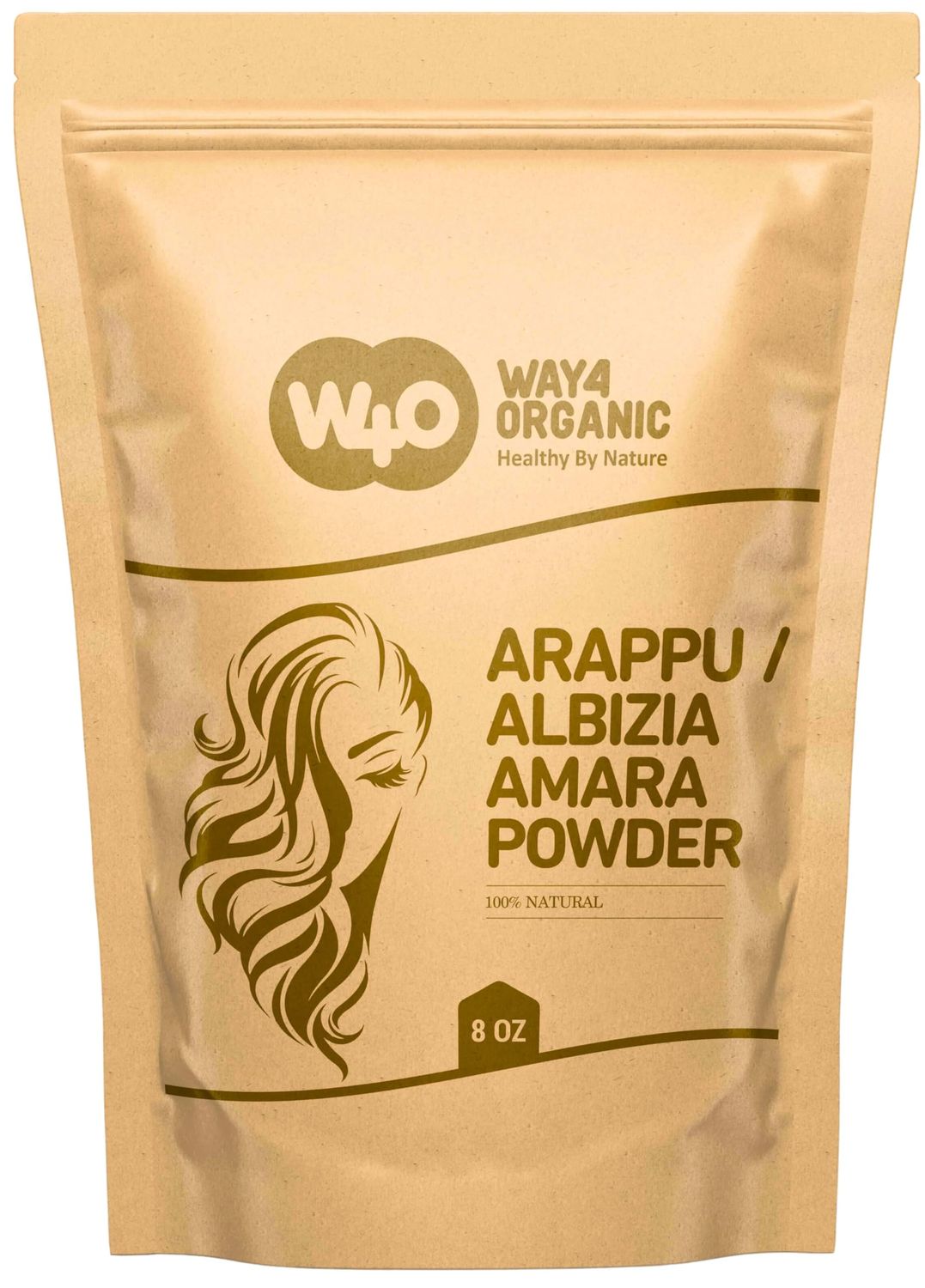ArappuAlbizia Amara Powder 8 Oz, Natural Shampoo Conditioner for hair repair, Scalp Care, Haircare, Prevents Dandruff, Damaged Hair Treatment, Hair Growth Products Both for Men Women -Way4Organic