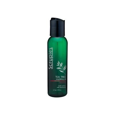Scruples Tea Tree Hair Oil - Nourishing Hair Moisturizer, Scalp Oil and Detangler - Hair Protectant Infused with Tea Tree Oil Vitamin E - Stimulates Hair Growth (2oz)