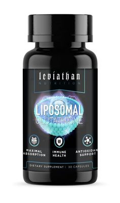 Leviathan Nutrition Liposomal Glutathione Capsules, 30 Count, Maximal Absorption, Immune Health, Antioxidant Support
