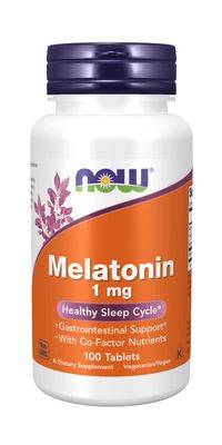 MELATONIN, 1 mg, Tr Complex 100 Tabs by Now Foods (Pack of 2)