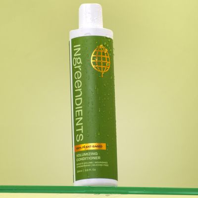 Ingreendients Non Toxic Vegan Volumizing Conditioner with Organic Ingredients For Fine Hair - Strengthening Barley Protein and Argan Oil, Color Safe, Paraben Gluten Free, Silicone Sulfate Free