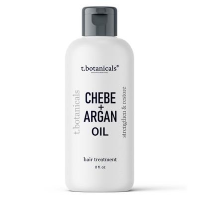 Chebe Oil for Hair Growth, 8 oz. Argan Oil Treatment Hair Thickening Reduce Breakage and Split Ends Prevents Hair Loss with Chebe Powder (Unscented)