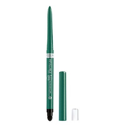 L&#39;Oreal Paris Infallible Grip Mechanical Gel Eyeliner Pencil, Smudge-Resistant, Waterproof Eye Makeup with Up to 36HR Wear, Emerald Green, 1 Kit