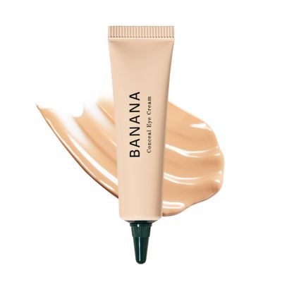 shaishaishai BANANA Conceal Cream, All-in-one 48 HR Hydration Day Eye Cream with Color Correcting with Panthenol, Vitamin CE, Helps Reduce the Appearance of Fine Lines, Sheer Coverage, 0.52 oz