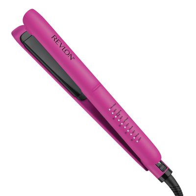 Revlon Easy Heat 1 Precision Flat Iron Hair Straightener with Ceramic Tourmaline Plates for Less Damage and 5 Preset Temps with Heat Recommendations by Hair Type