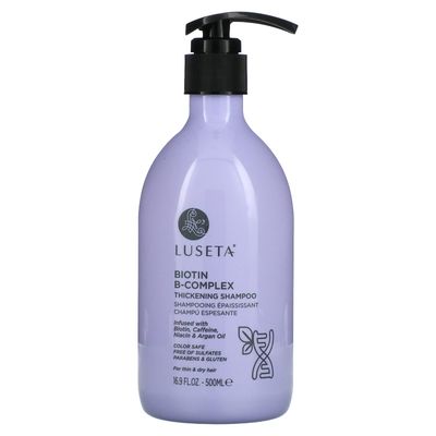 Luseta Beauty, Biotin B-Complex Thickening Shampoo, for Thin Dry Hair, 16.9 fl oz (500 ml)