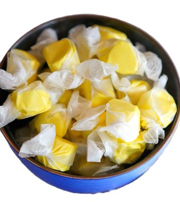 Banana Salt Water Taffy - 24 oz of Individually Wrapped Candy Treat Softy and Chewy