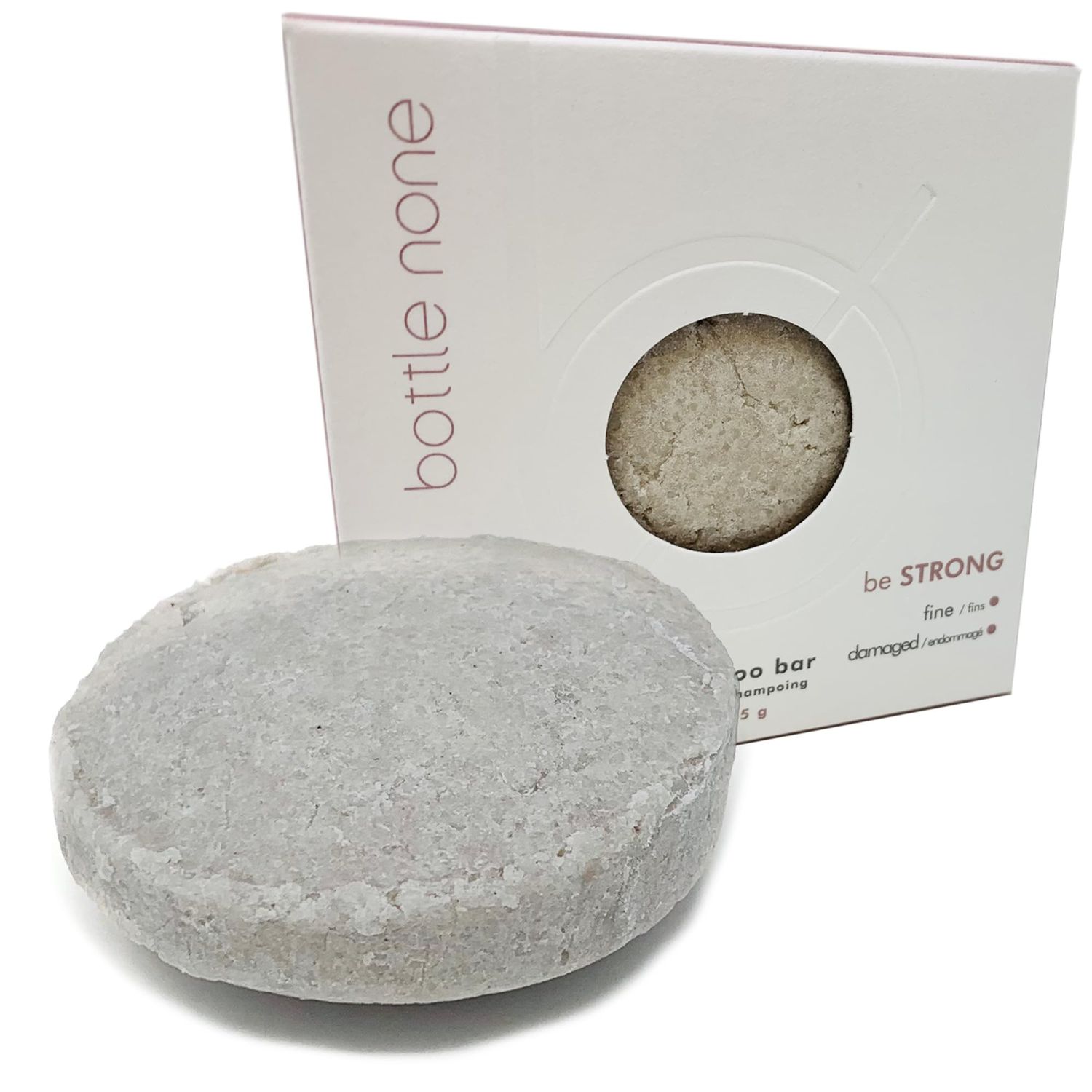 BOTTLE NONE be STRONG Shampoo Bar for Fine or Damaged Hair PH BalancedSalon GradeNatural 50 Washes