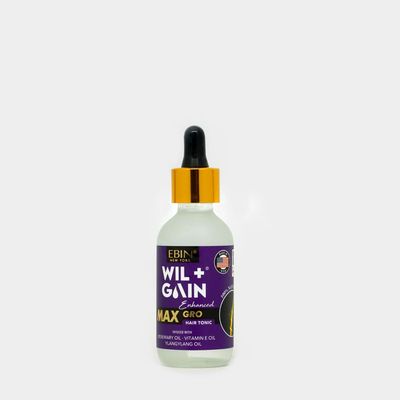 Gain Max Gro Hair Tonic Rosemary, Vitamin E Ylang-Ylang Oils Natural Tonic for Thicker, Fuller Hair Growth 2oz60ml