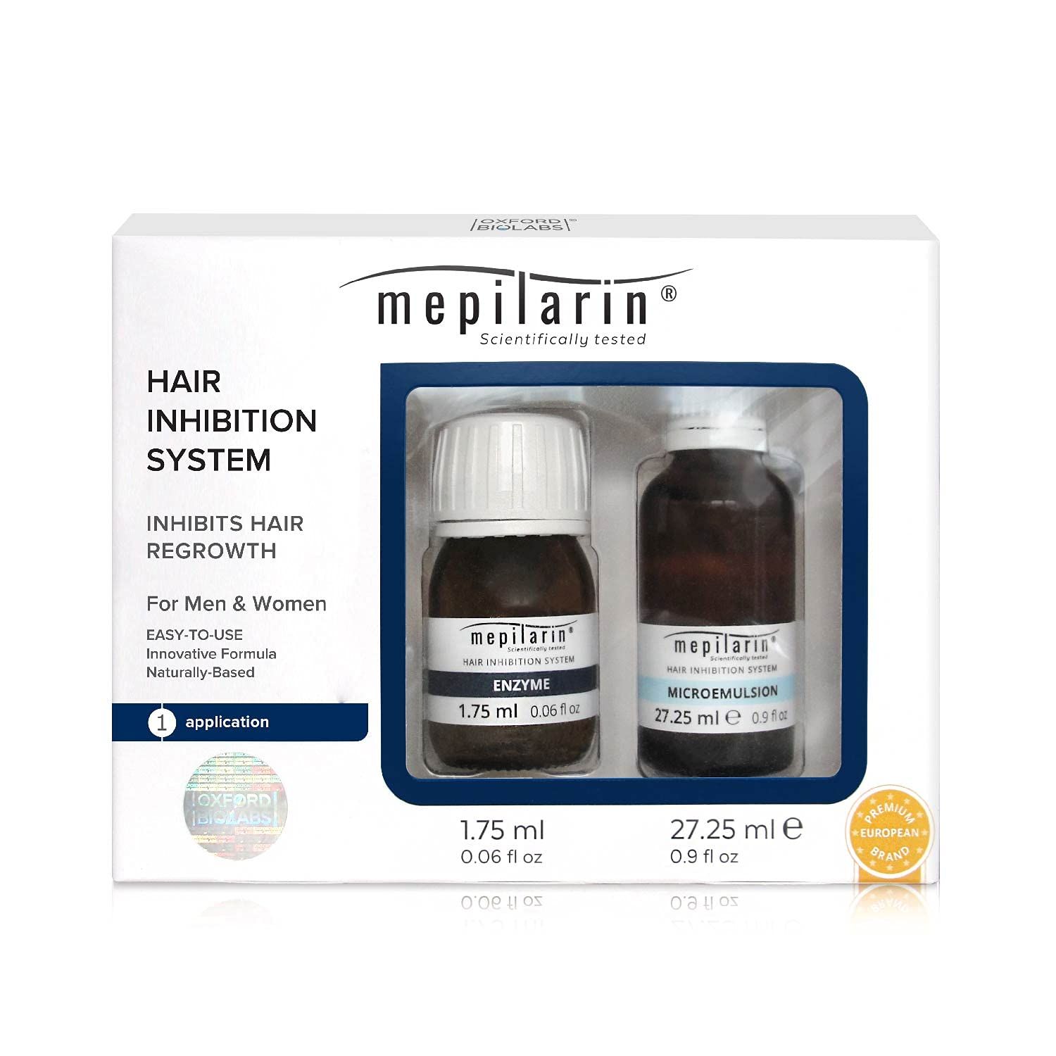 Mepilarin Hair Inhibition System - Hair inhibitor - after epilation, waxing - Nourishes the skin