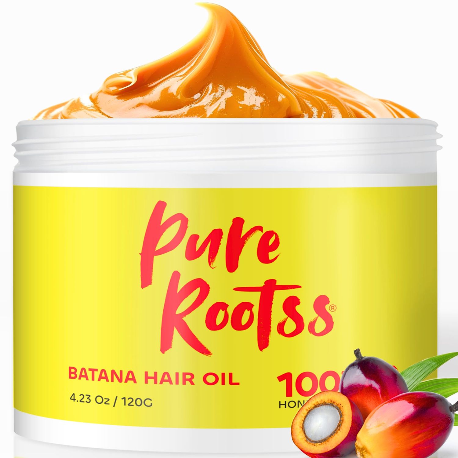Batana Oil for Hair Growth Deep Conditioning, Superior Smooth - 100 Honduras Central America, Anti Hair Loss, Promote Thickness, Enhance Shine Soft, Cold Pressed, All Natural Silicone Free